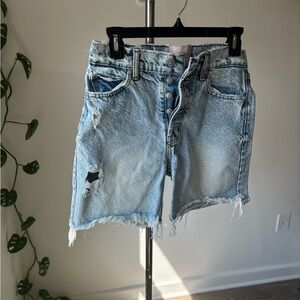 REVICE distressed Denim mid-length Shorts